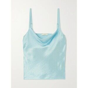 Vince Draped Satin Cami Light Blue Women's Size M NWT Tank Top